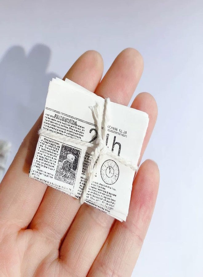 RillyRellow Miniature Printable Newspaper, Miniature Vintage Newspaper, Dollhouse Miniature Newspapers, Miniature Newspaper Bundle of Double Side, for Dollhouse Decor Porch, Miniature Home Decoration (2PCS) - Image 4